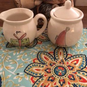 Rae Dunn Christmas tea and sugar containers